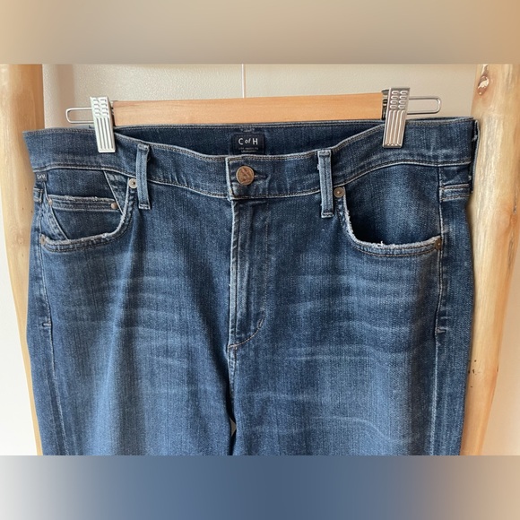 Citizens of Humanity Rocket High Rise Skinny Ankle Split Hem Studded Ventana 30 - Picture 8 of 13